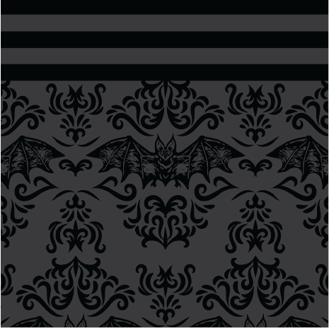 Bat Damask Knee High Socks from FootClothes