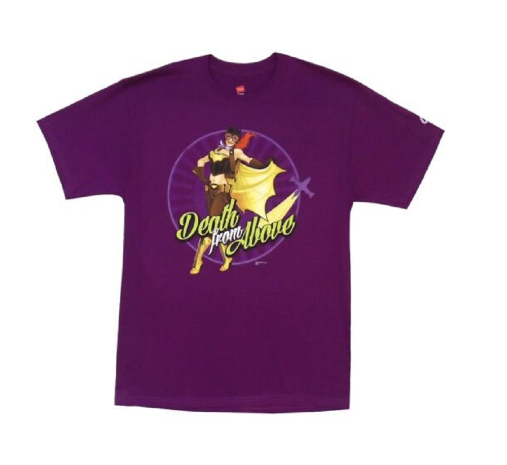 Batgirl Bombshell Batman Death From Above DC Comics Adult T-Shirt From Your Favorite T Shirts