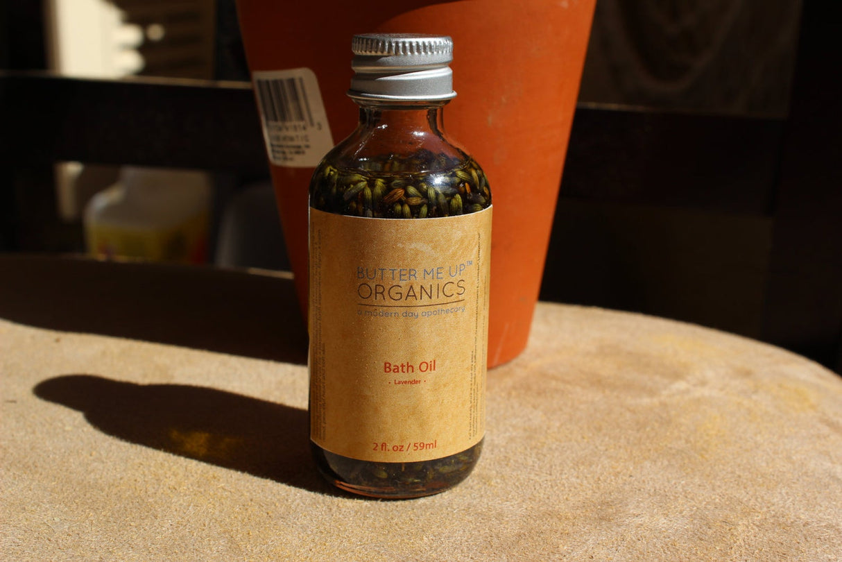 Bath Oil Healing and Relaxing Lavender from Butter Me Up Organics