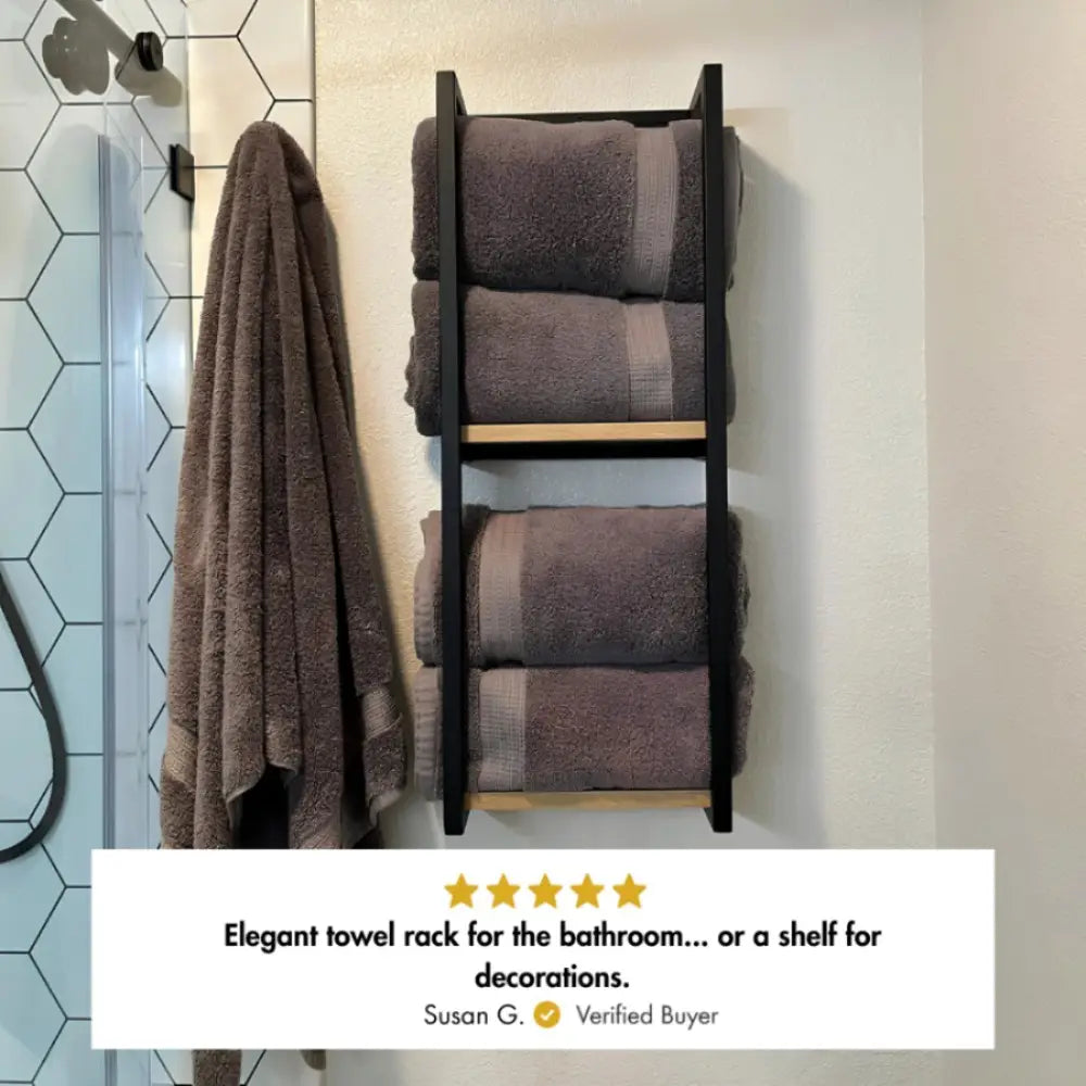 2-Tier Bathroom Shelf, Towel Storage for Bathroom from VITAHOME DESIGN LLC