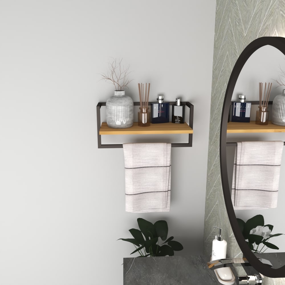 Bathroom Shelf and Towel Holder from VITAHOME DESIGN LLC