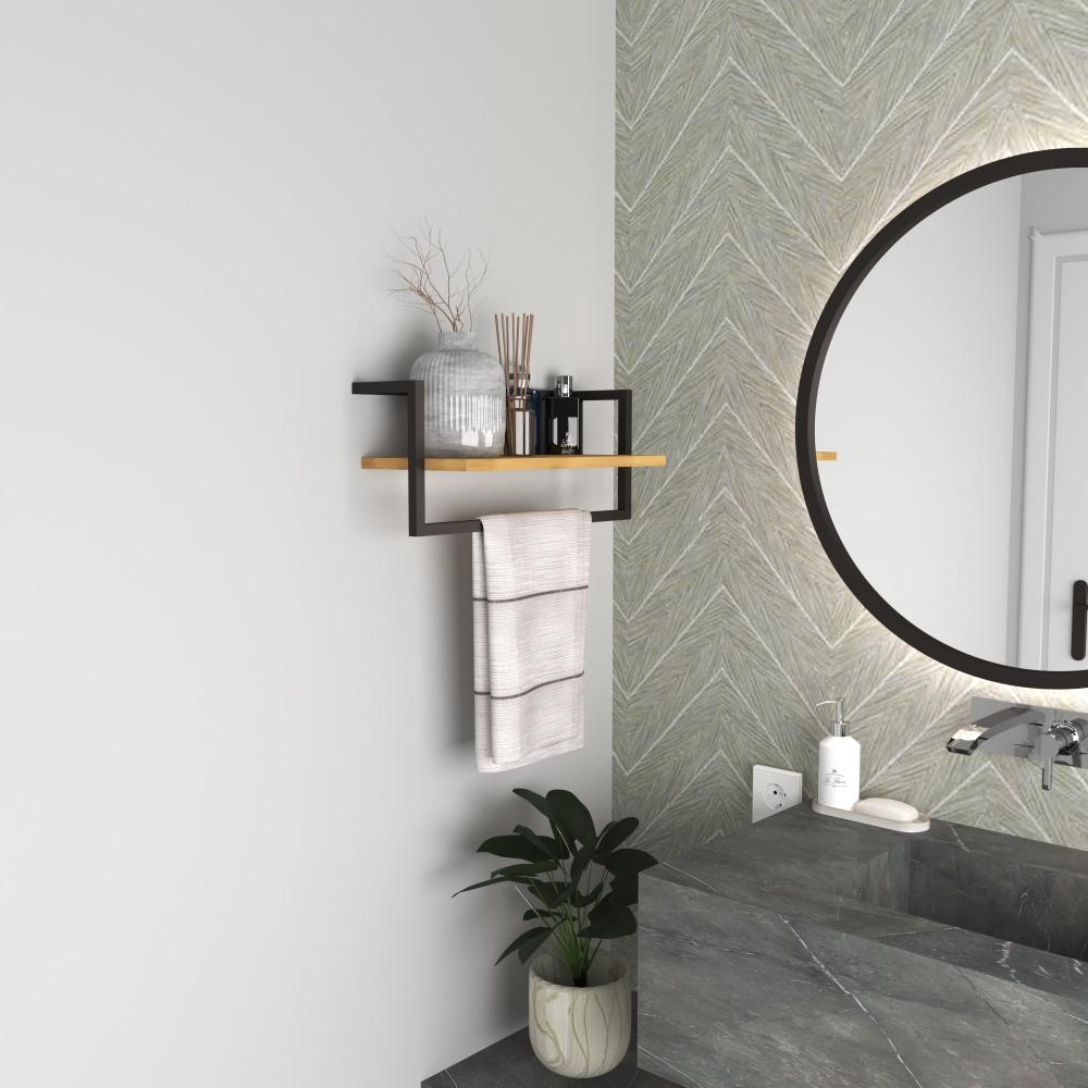 Bathroom Shelf and Towel Holder from VITAHOME DESIGN LLC