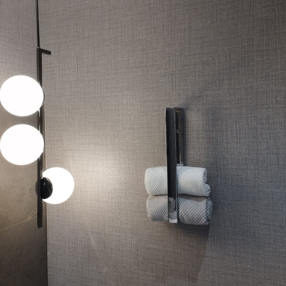 Silver Finished Multi Functional Towel Rack from VITAHOME DESIGN LLC