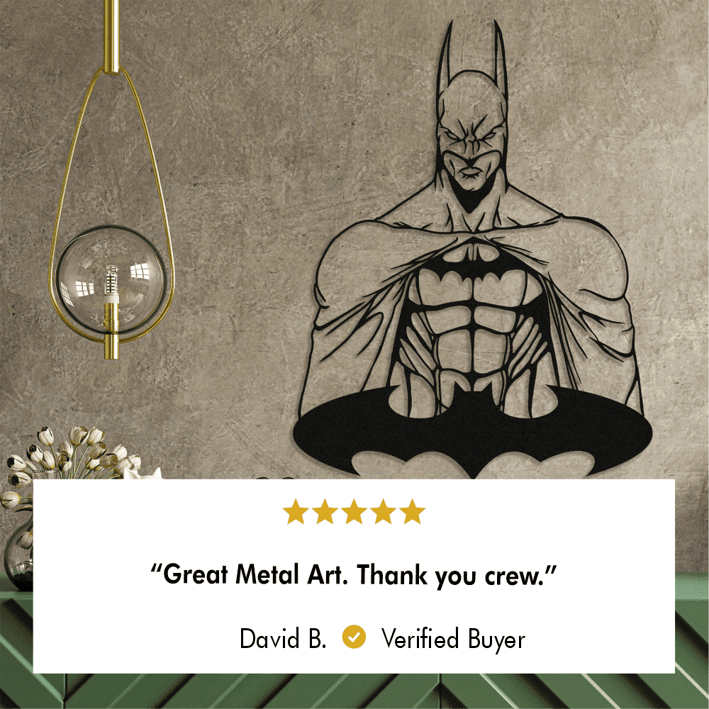 Metal Batman Decor from VITAHOME DESIGN LLC