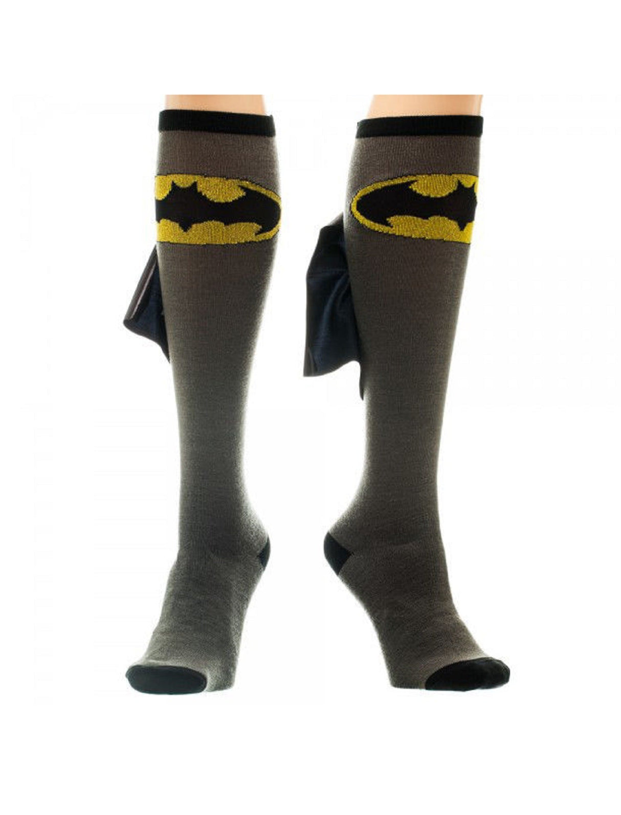 Batman Logo Symbol DC Comics Knee High Socks With Cape From Your Favorite T Shirts
