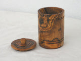 Olive Wood Spice Jar Salt Keeper w/Lid from Choixe
