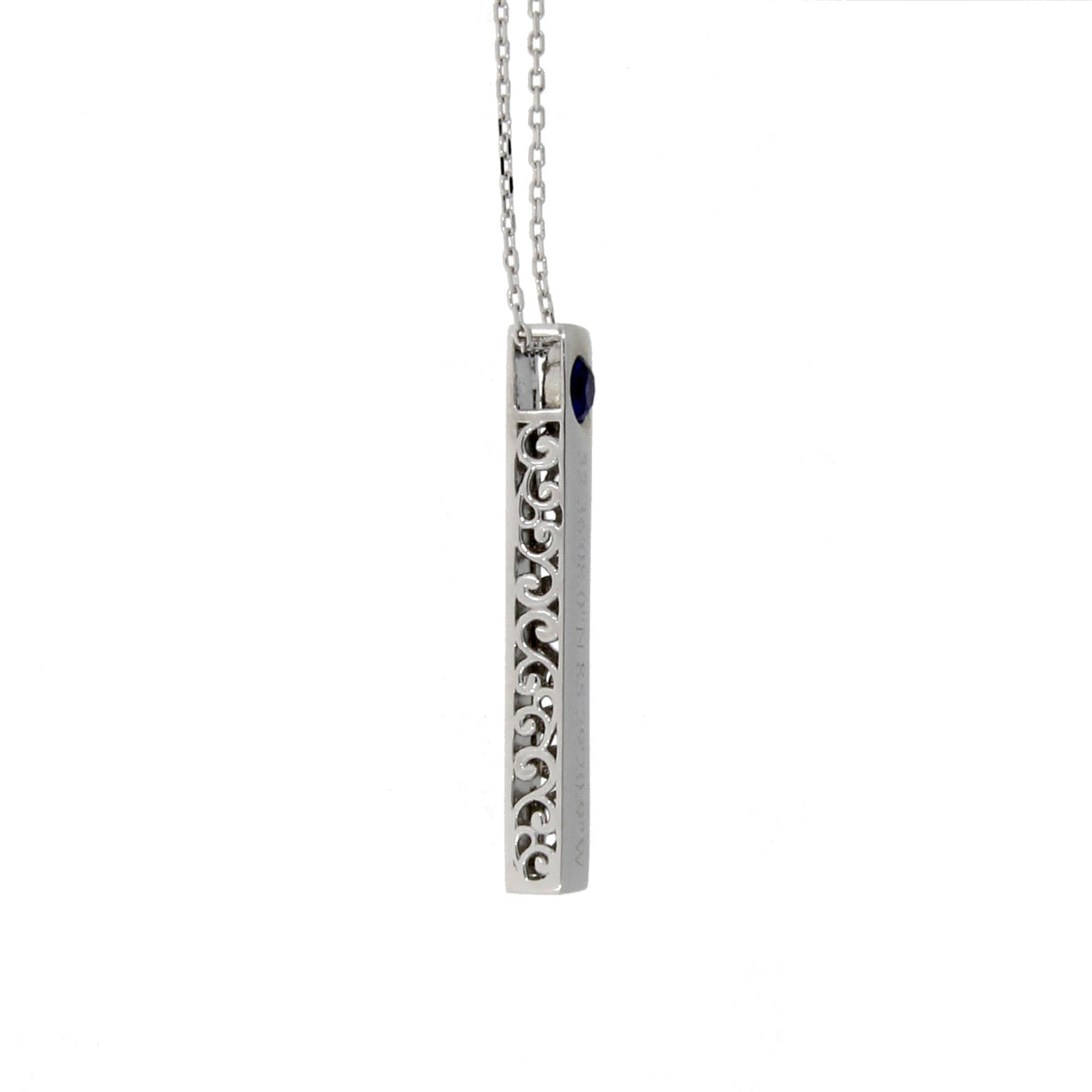 Created Sapphire Fashion Pendants .34ct Sterling Silver from Bids.com