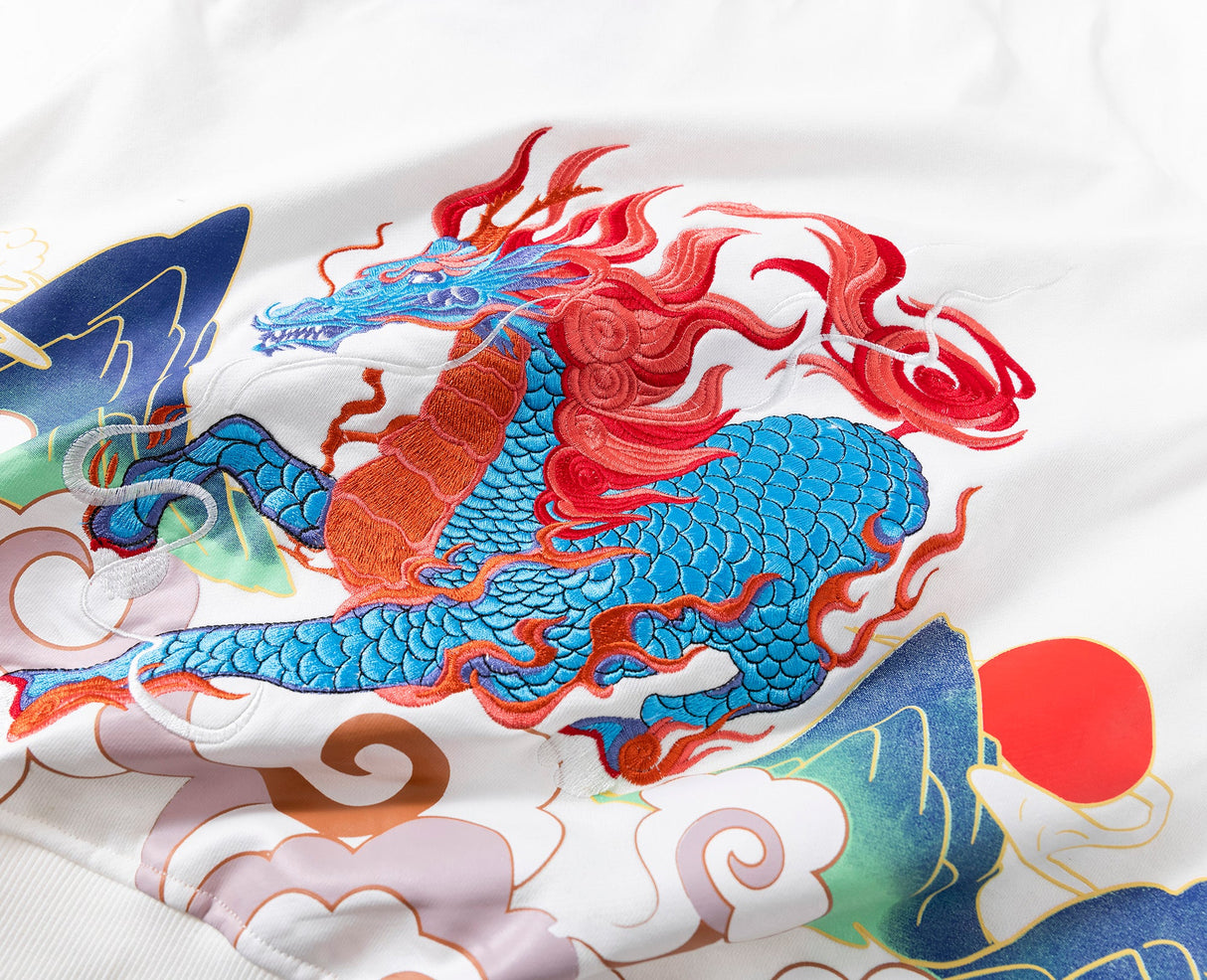 Demon Horse Embroidery Hoodie from Niepce Inc