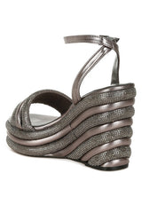 My Bliss Rhinestone Studded Wedge Sandals from My Pampered Life Seattle