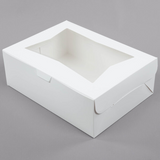 19" x 14" x 6 1/2" White Half Sheet Window Cake Box from Cake Craft Shoppe, LLC