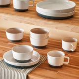Libbey Austin 28-ounce Porcelain Soup Salad Bowl, Set of 4, Basalt Blue from Libbey