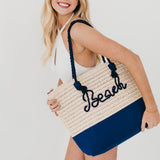 Beach Bum Raffia Tote Bag from Pretty Simple
