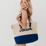 Beach Bum Raffia Tote Bag from Pretty Simple