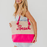 Beach Bum Raffia Tote Bag from Pretty Simple