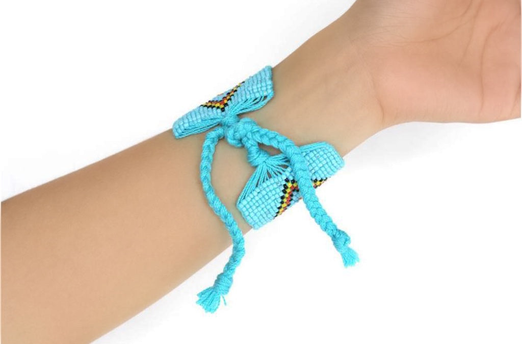 Geometric Beaded Cuff from SLATE + SALT