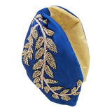Beaded Leaf Cluster Knot Burnout Headband from Madeline Love