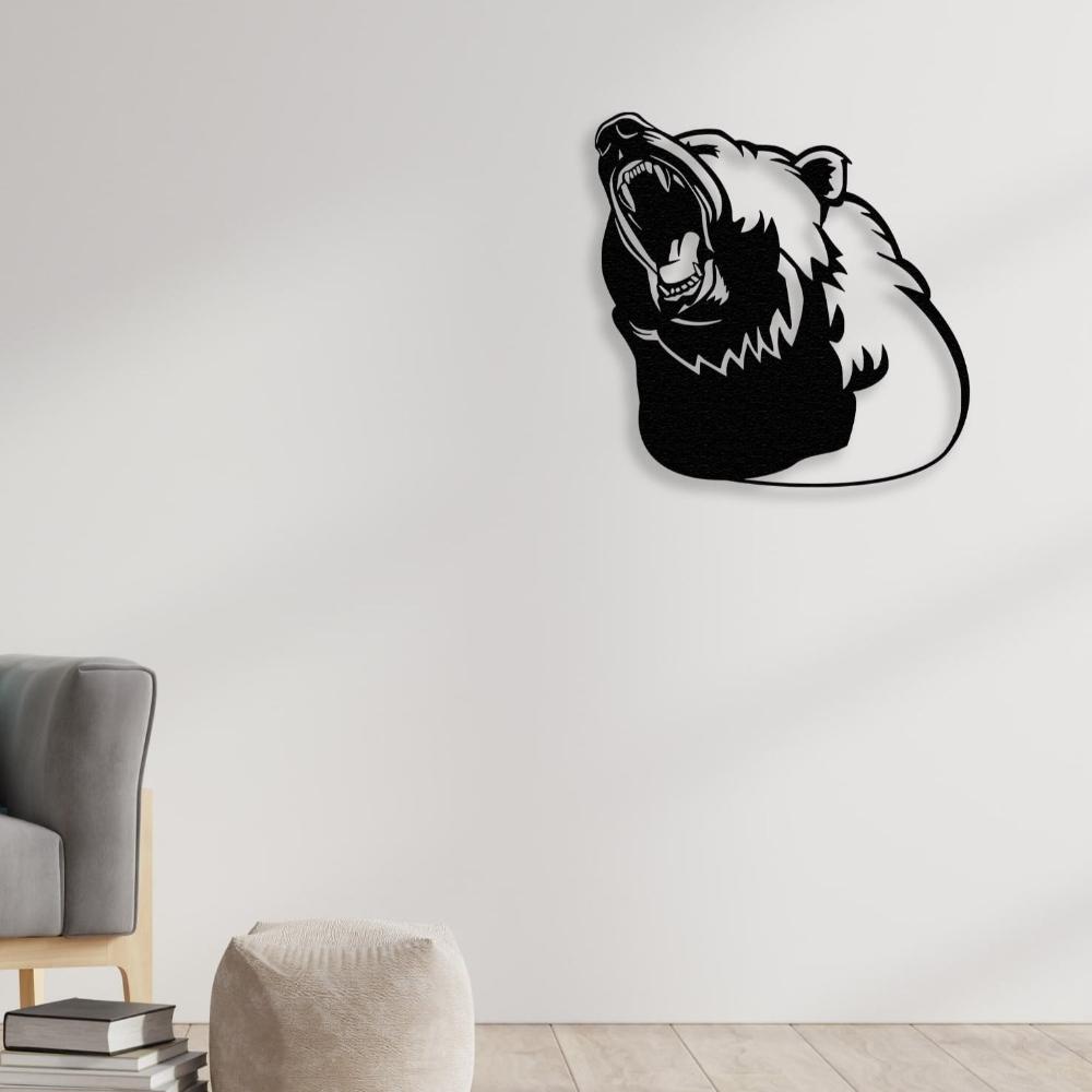 Bear Silhouette Metal Wall Art from VITAHOME DESIGN LLC