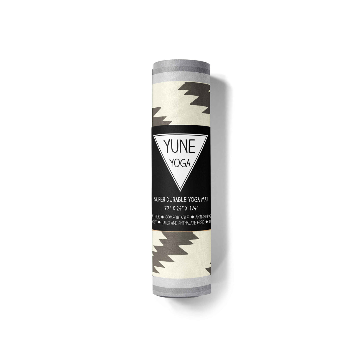 Bear Creek Sand Yoga Mat – 6 mm Extra Thick, Double-Sided Non-Slip, Eco-Friendly PER with Neutral Sand Tone Design | from Yune Yoga