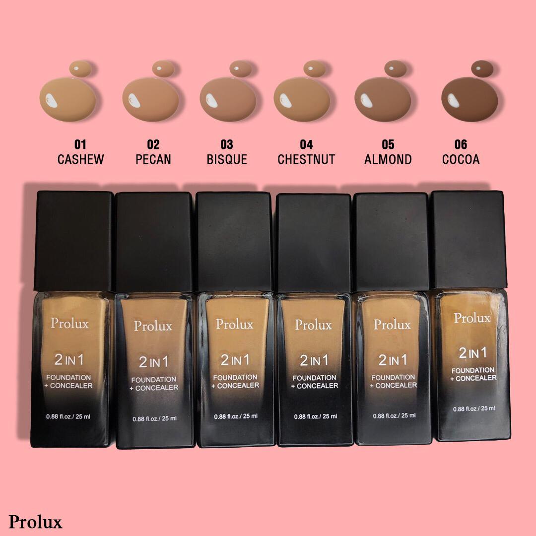 2 in 1 foundation and concealer from Prolux Cosmetics
