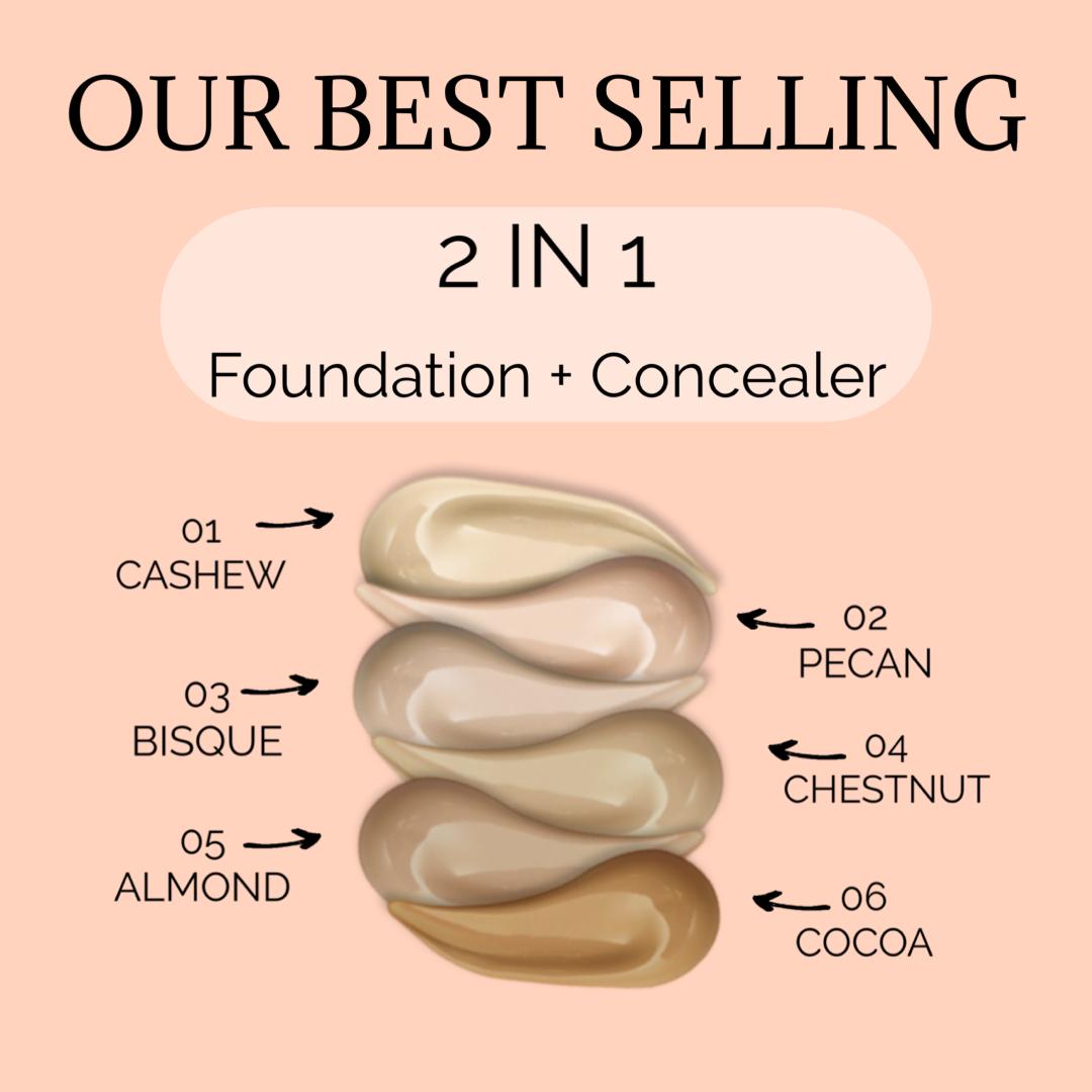 2 in 1 foundation and concealer from Prolux Cosmetics