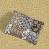 DaDa Bedding Bohemian Olive Brown Moroccan Paisley Floral Filigree Patchwork Cotton Bedspread Set (JHW-885) from DaDalogy Bedding Collection