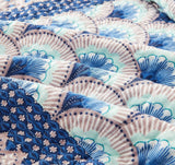 DaDa Bedding Mediterranean Blue Mint Green Patchwork Quilted Bedspread Set (JHW-884) from DaDalogy Bedding Collection