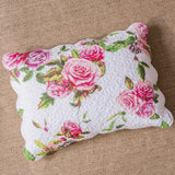 DaDa Bedding Romantic Roses Lovely Spring Pink Floral Quilted Scalloped Bedspread Set (JHW879) from DaDalogy Bedding Collection