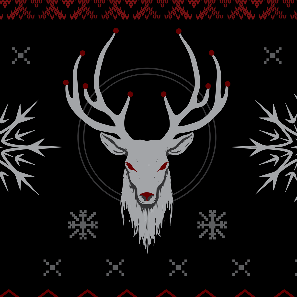 Beelzebuck Ugly Xmas Sweater Crew Socks from FootClothes