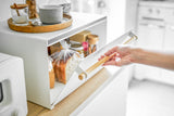 Bread Box - Two Styles - Steel + Wood from Yamazaki Home