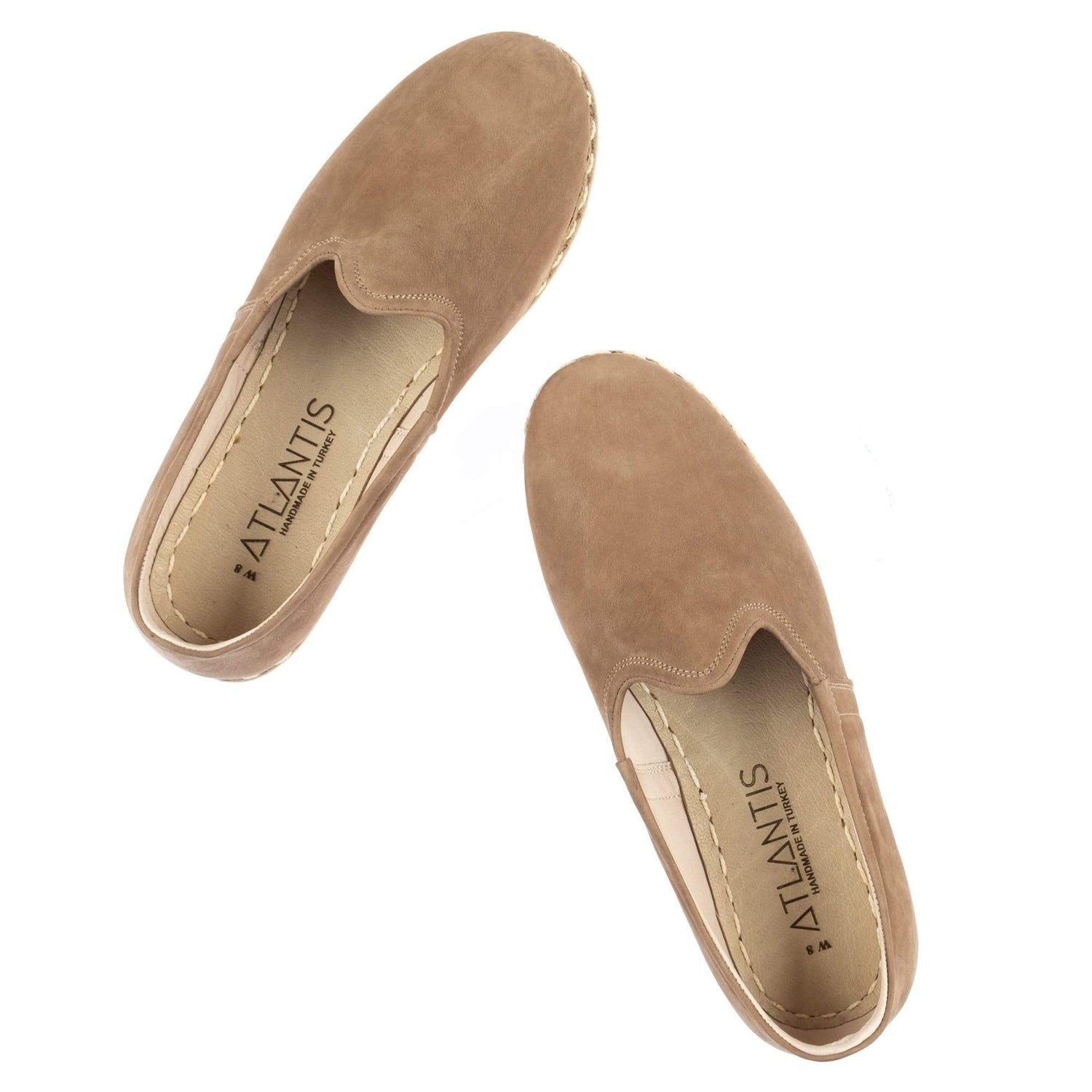 Women's Desert Sand Slip On Shoes from Atlantis Handmade Shoes