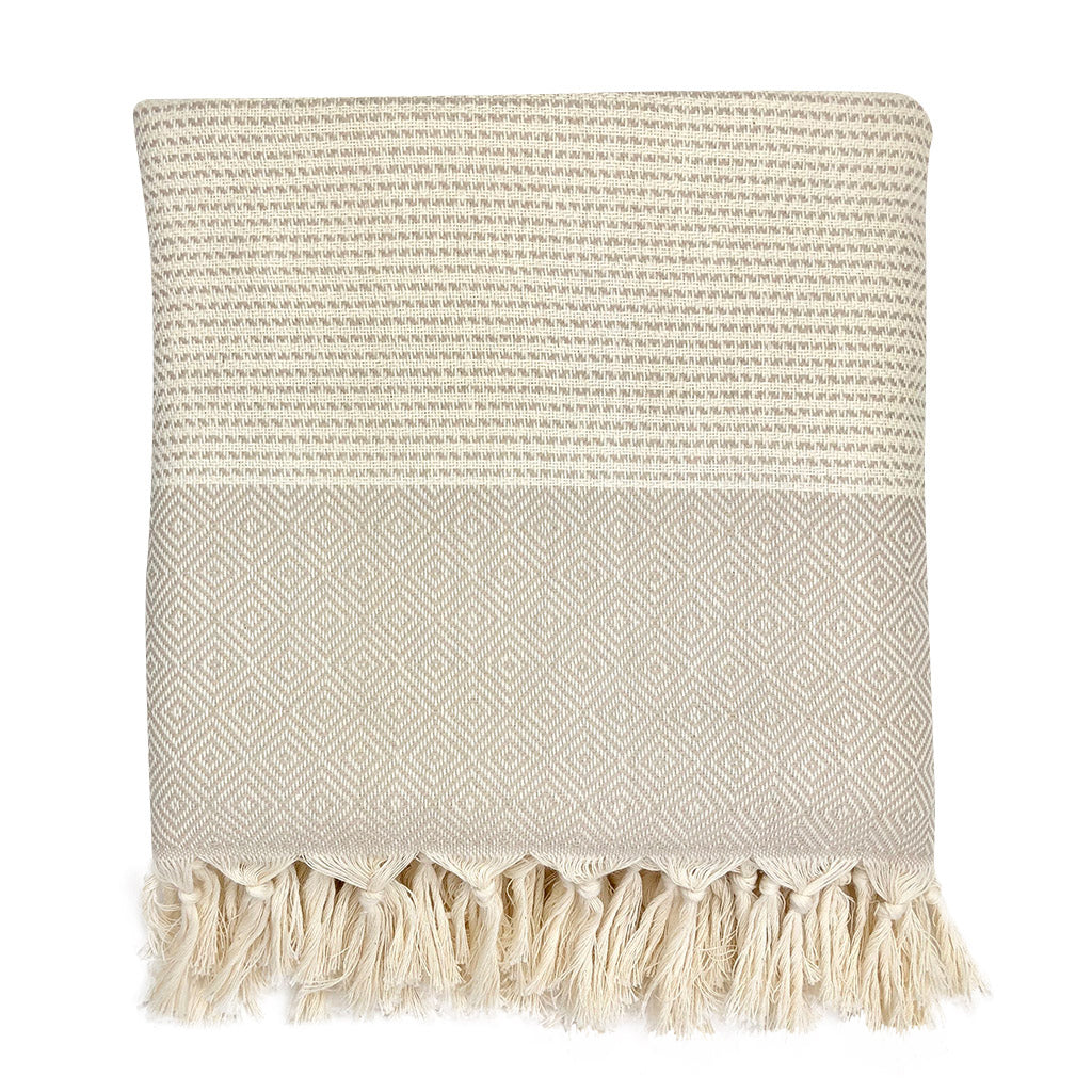 Diamond Stripe Turkish Throw from SLATE + SALT