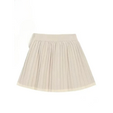 Beige Knit Two-Piece Set – Collared Cardigan & Pleated Skirt from Kawaii Stop
