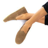 Men's Desert Sand Slip On Shoes from Atlantis Handmade Shoes