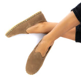 Women's Desert Sand Slip On Shoes from Atlantis Handmade Shoes