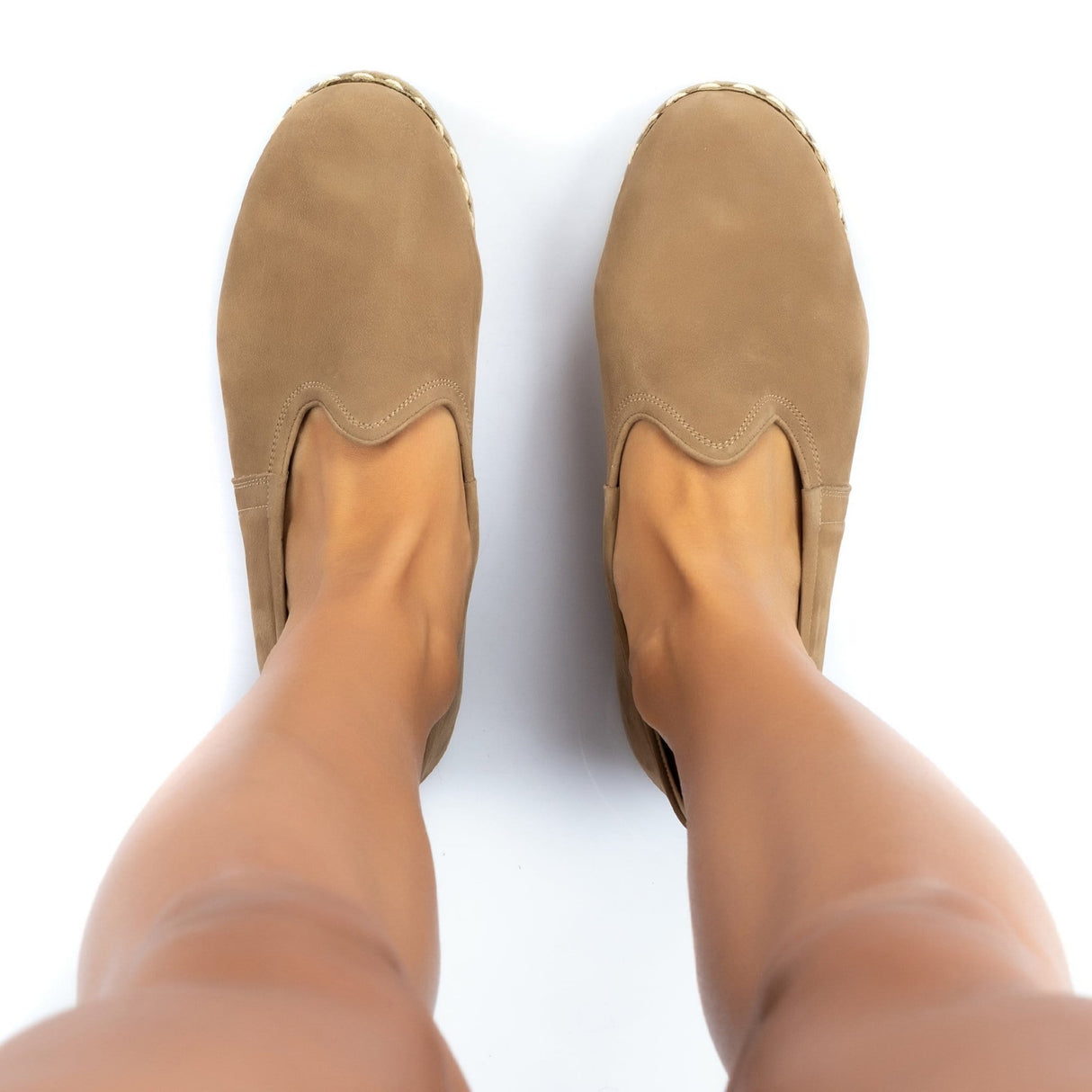 Men's Desert Sand Slip On Shoes from Atlantis Handmade Shoes
