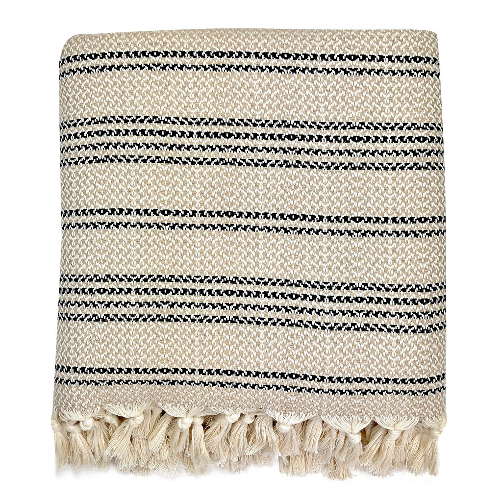 Woven Stripe Turkish Throw from SLATE + SALT
