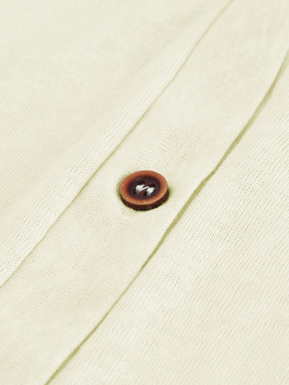 Beige V-Neck Button-Up Cardigan for Casual  from MsDressly