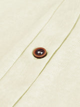 Beige V-Neck Button-Up Cardigan for Casual  from MsDressly