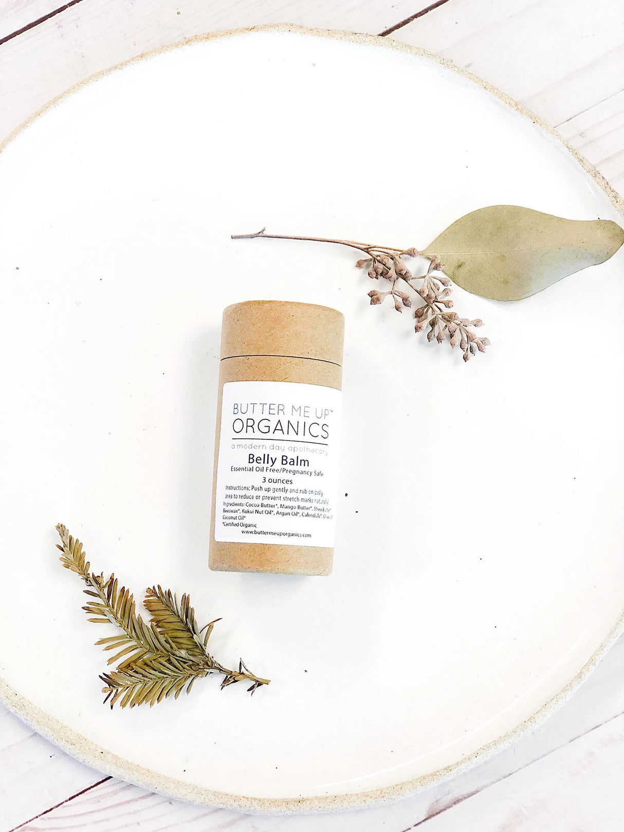 Belly Balm / Organic Pregnancy Balm / Strech Mark Balm from Butter Me Up Organics