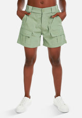 Belt Loop Solid Cargo Shorts from London Rag International