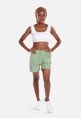 Belt Loop Solid Cargo Shorts from London Rag International