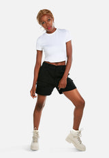 Belt Loop Solid Cargo Shorts from London Rag International