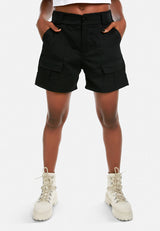 Belt Loop Solid Cargo Shorts from London Rag International