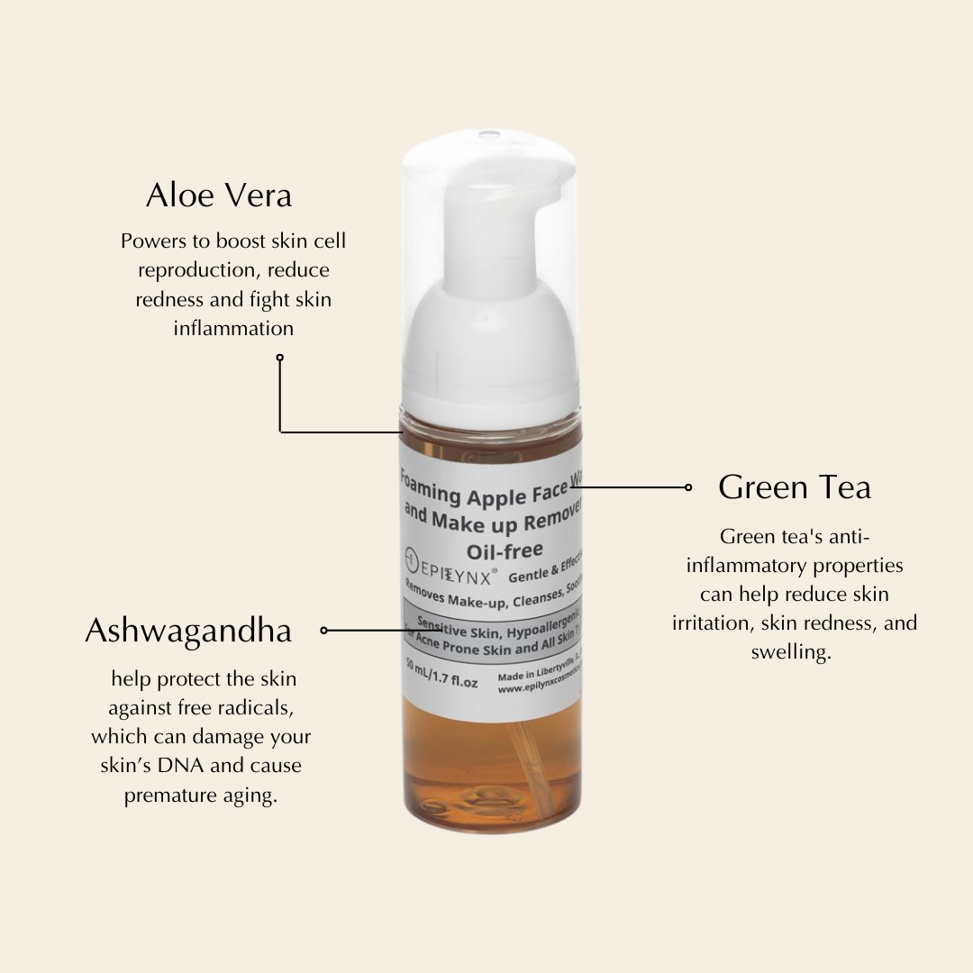 Foaming, Oil-Free Face Wash for Acne Prone and Sensitive Skin from Epilynx Skincare and Cosmetics