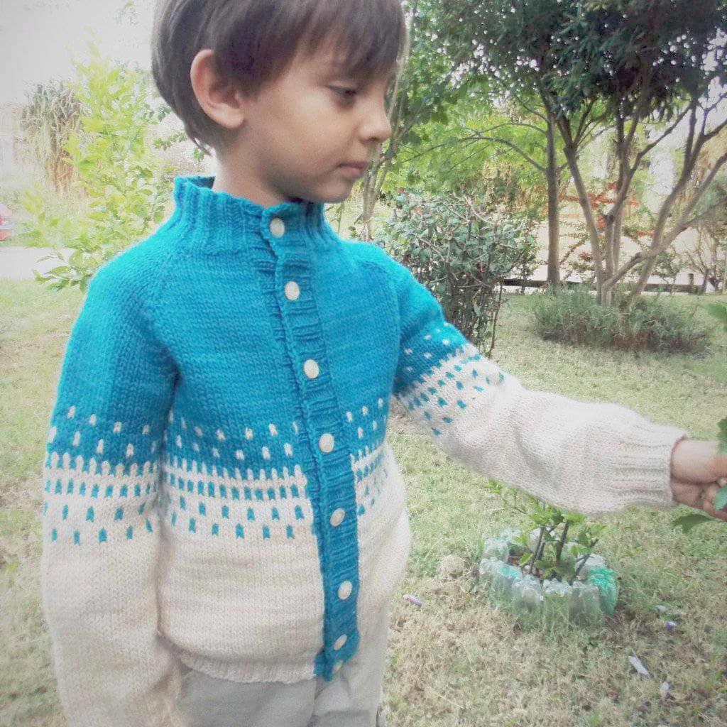 Benja's Jacket Knit Child's Pattern from Darn Good Yarn