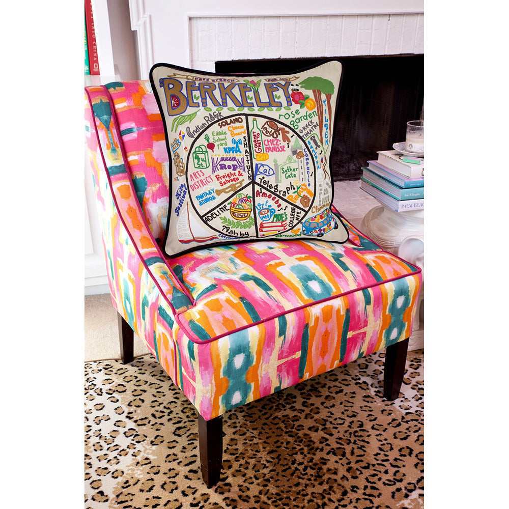 Berkeley Hand-Embroidered Pillow from Quirks!