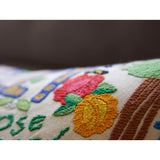 Berkeley Hand-Embroidered Pillow from Quirks!