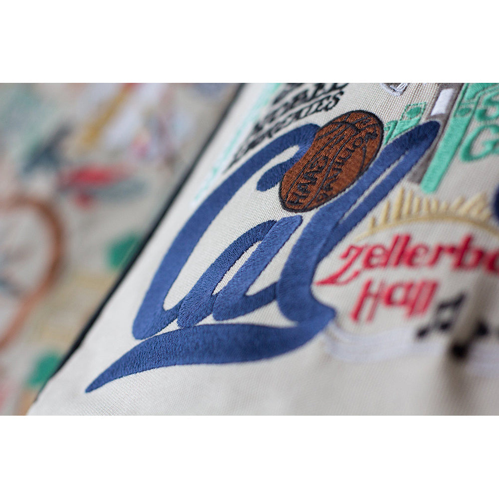Berkeley, UC (Cal) Collegiate Embroidered Pillow by Cat Studio from Quirks!
