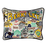 Berkeley, UC (Cal) Collegiate Embroidered Pillow by Cat Studio from Quirks!