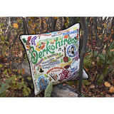 Berkshires Hand-Embroidered Pillow from Quirks!